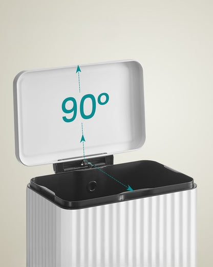 Nancy's Pralormo Pedaalemmer - Afvalbak - Prullenbak - Wit - 50 Liter