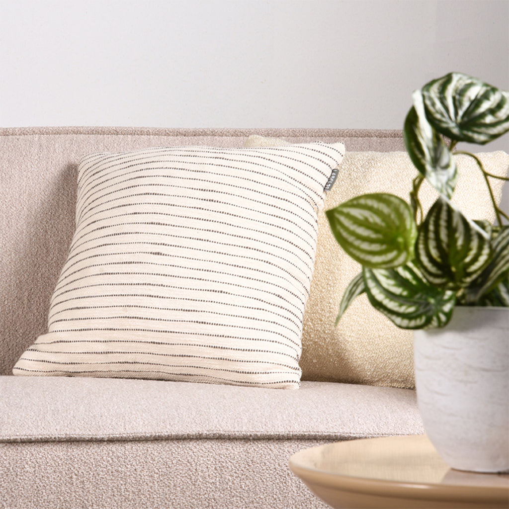 LABEL51 Bank Kay - Naturel - Boucle - Ottomane + 2,5-Zits - ± 280 x 220 x 80 cm