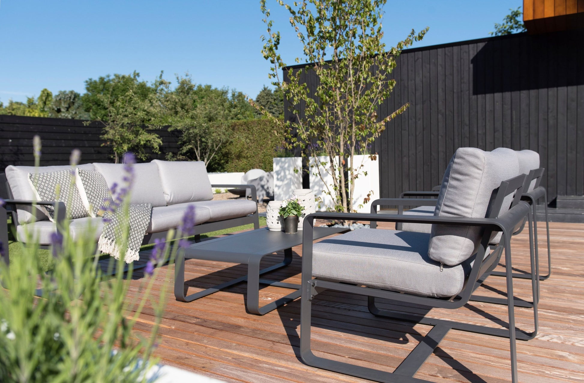 Nancy's Shipley Loungeset - Tuin set - Loungebank - 4-delige Lounge set