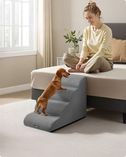 Nancy's Praiano Hondentrap 4 Traps - Dierentrap - Huisdierentrap - Antislip - Grijs - 40 x 72 x 50 cm