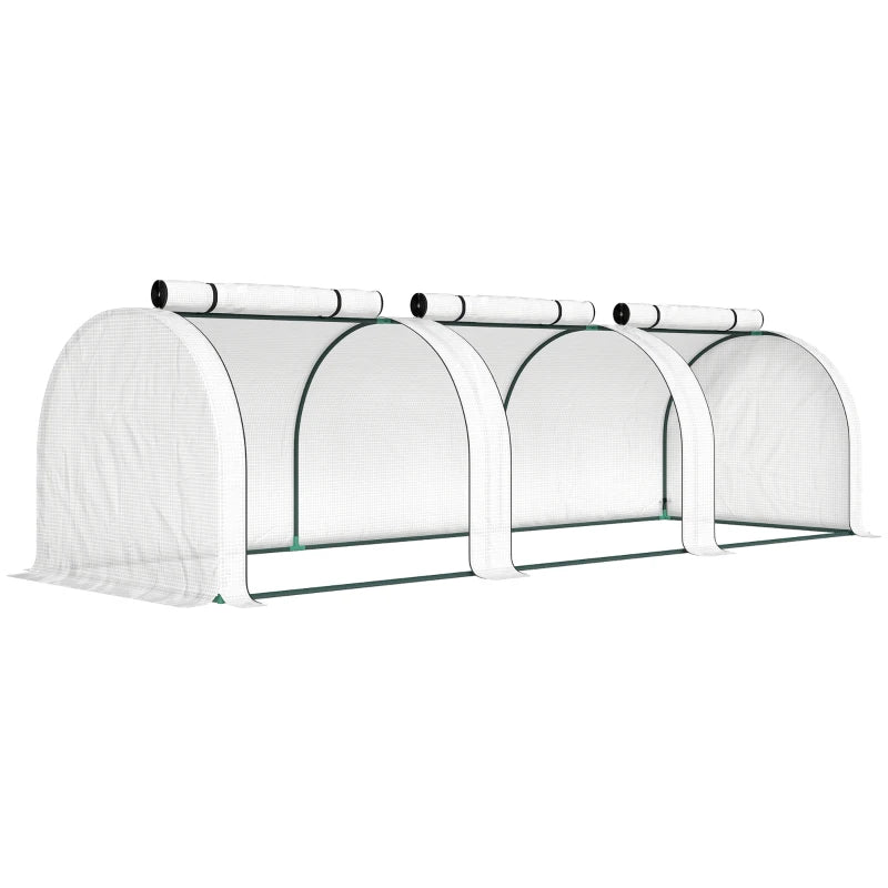 Nancy's Poggio Foliekas - Kweekkas - Plantenkas - Tuinkas - Wit -  295 x 100 x 80 cm