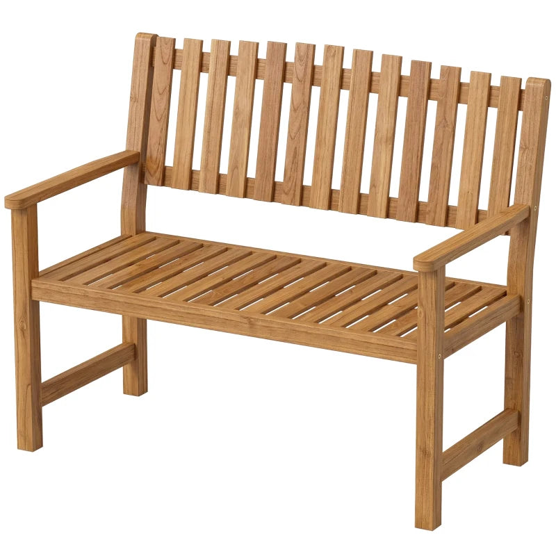 Nancy's Saltino Tuinbank - Parkbank - Bank voor buiten - Acaciahout - ± 110 x 65 x 90 cm