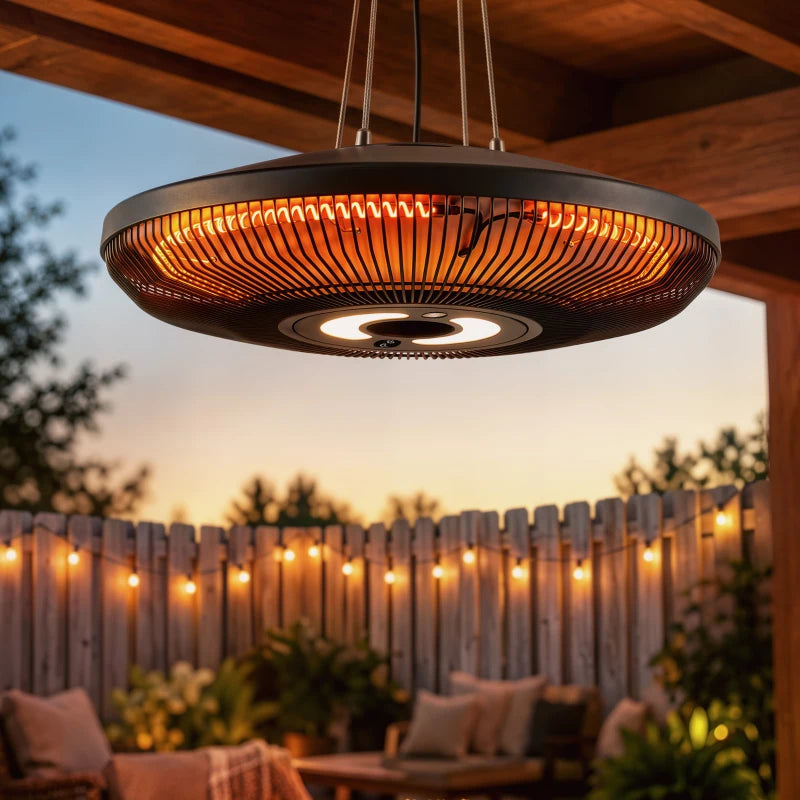 Nancy's Tredozio Terrasverwarming - Terras verwarmer - Infraroodverwarming - Verlichting - Zwart