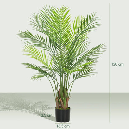 Nancy's Medicina Kunstplant - Kunstpalm - Areca Palm - Groen - 120 cm hoog