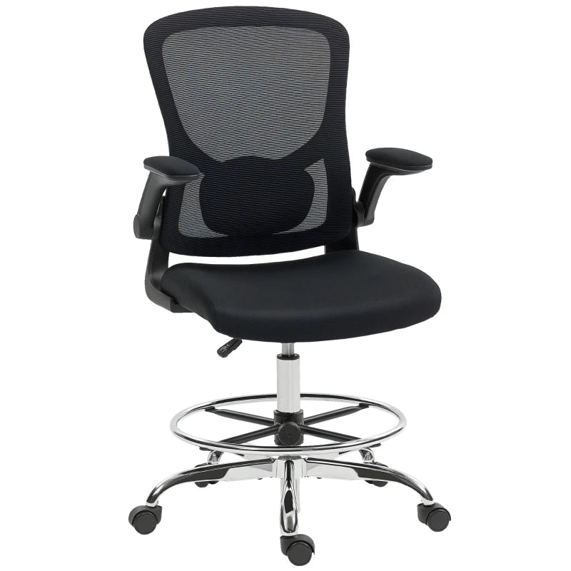 Nancy's Panicale Bureaustoel - Computerstoel - Kantoorstoel - 4D Lendensteun - Zwart - Gaas