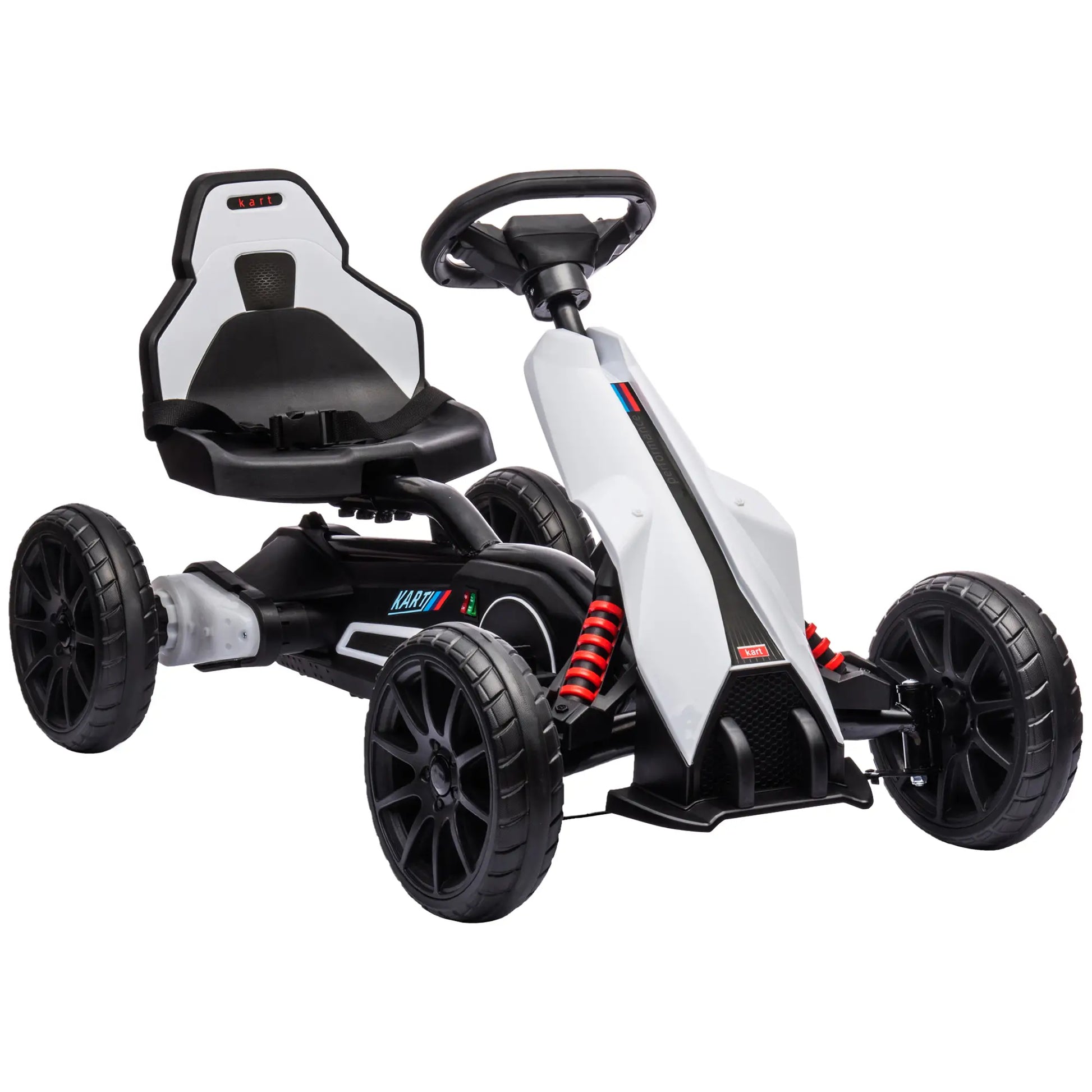 Nancy's Lamon Kinderkart - Kart voor Kinderen - Elektrisch - 3 tot 5 km/u - Wit