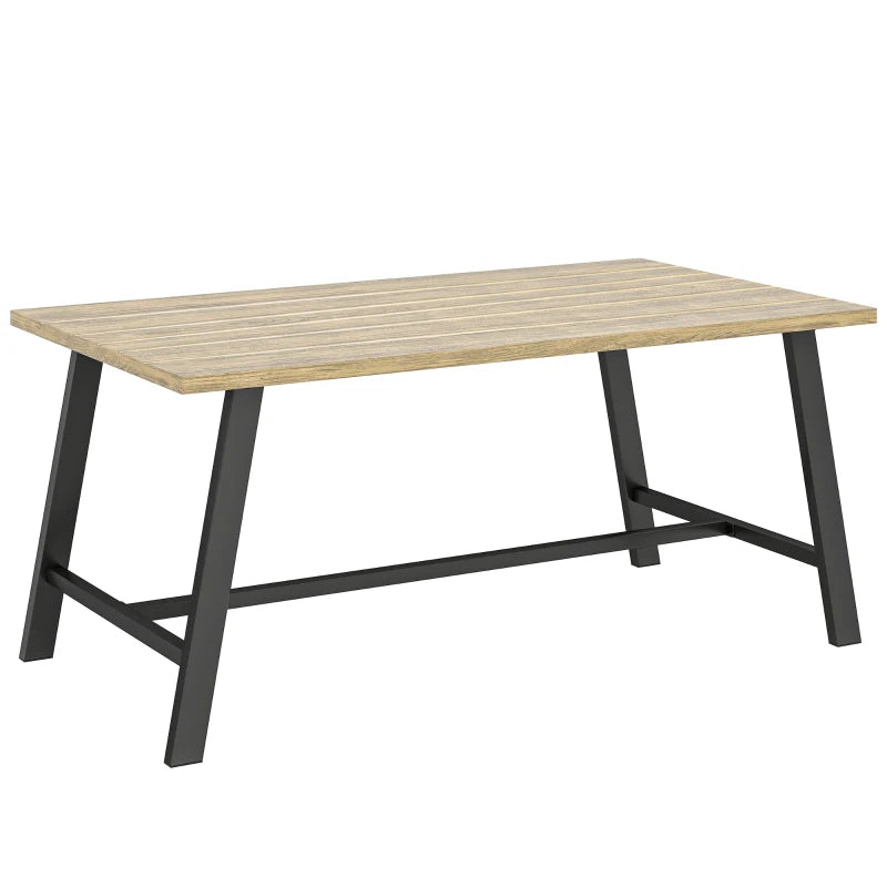 Nancy's Roccabruna Tuintafel - Buitentafel - Bijzettafel voor buiten - Balkontafel - Bruin / Zwart - Staal - 100 x 55 x 45 cm