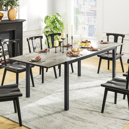 Nancy's Gangi Tuintafel - Eettafel voor Buiten - Terrastafel - Uitschuifbaar - Grijs
