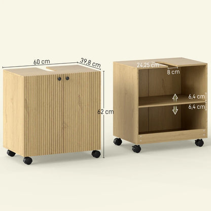 Nancy's Pedesina Wastafelkast - Badkamerkast - Wastafelonderkast - Hout look - ± 60 x 40 x 60 cm