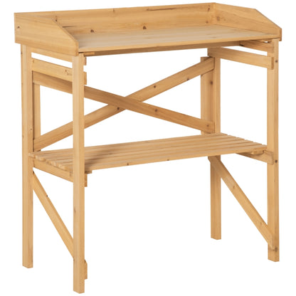 Nancy's Galicie Planting table - Garden work table - Work table - Pine wood - ± 80 x 40 x 85 cm