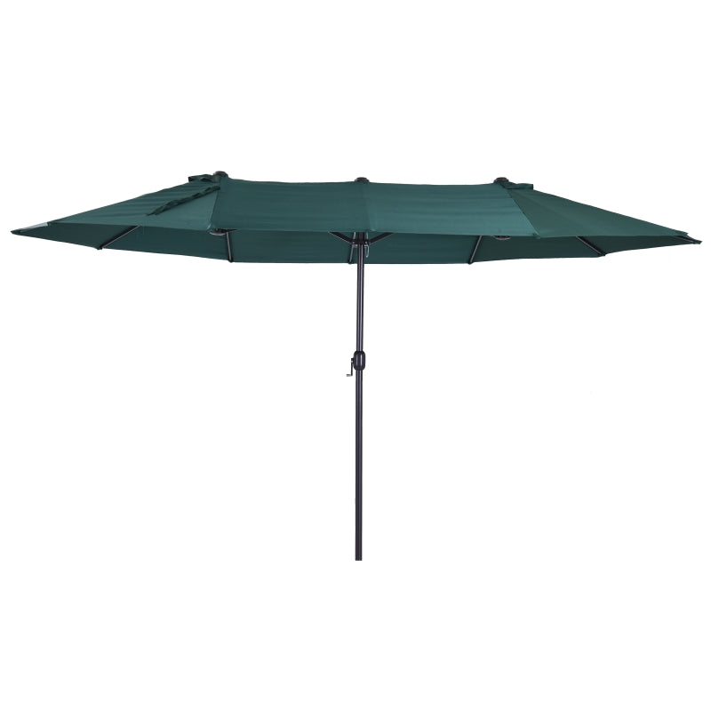 Nancy's Alba Lake Parasol met Parasolstandaard - Groen - ± 460 x 270 cm