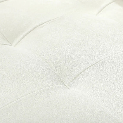 Nancy's Minozzo 3-Zitsbank - Driepersoonsbank - Bank 3 personen - Crèmewit - Fluweel - ± 185 x 80 x 80 cm