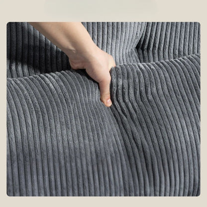 Nancy's Ostiglia 1-Zitsbank - Lounge Fauteuil - Slaapbank - Met Bekerhouders - Donkergrijs - Corduroy