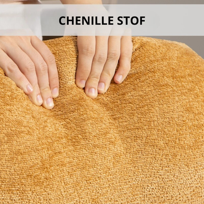 Nancy's Paciano Schommelstoel - Relaxstoel - Relaxfauteuil - Geel - Chenille
