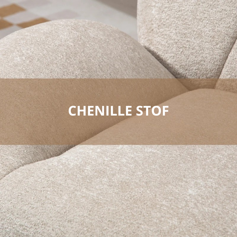 Nancy's Padola Draaifauteuil - Relaxfauteuil - Draaistoel - Crèmewit - Chenille