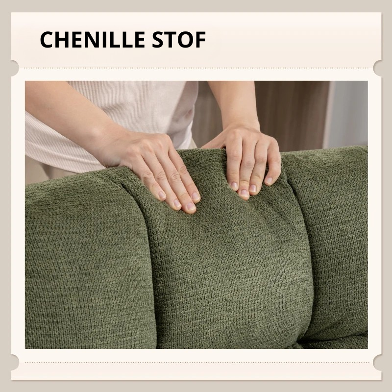 Nancy's Padula Draaifauteuil - Draaistoel - Relaxfauteuil - Groen - Chenille