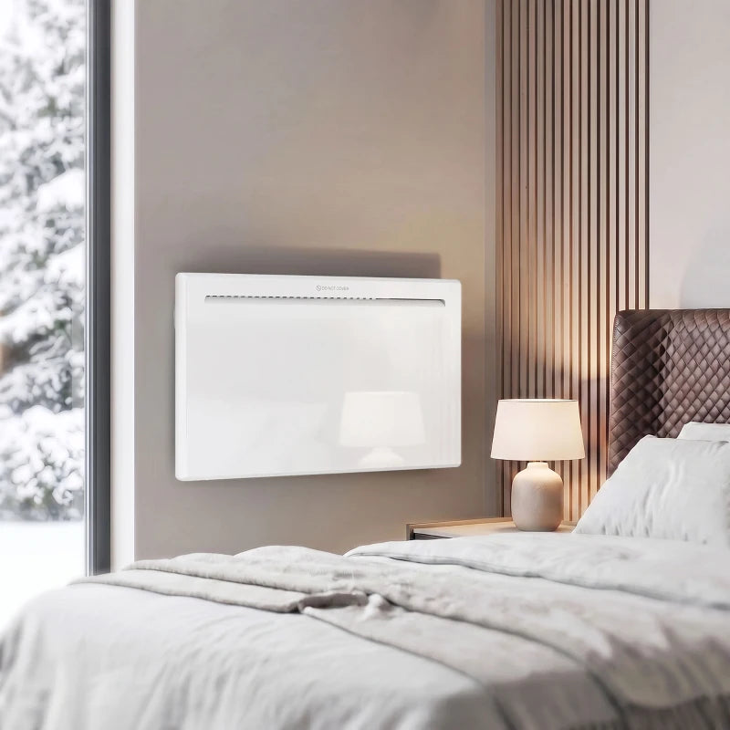 Nancy's Vallarsa Kachel - Convectieverwarming - Slimme verwarming - Thermostaat & timer - Wit