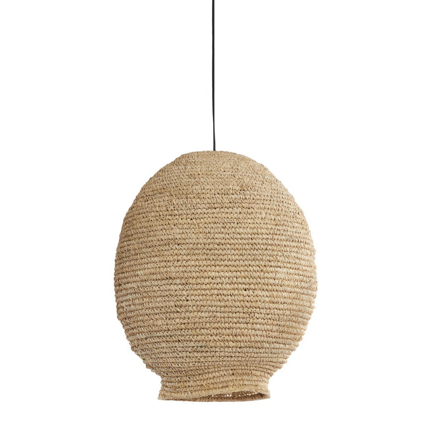 Nancy's Caetano Hanglamp - Verlichting - Naturel - Rotan - ± 45 x 55 cm
