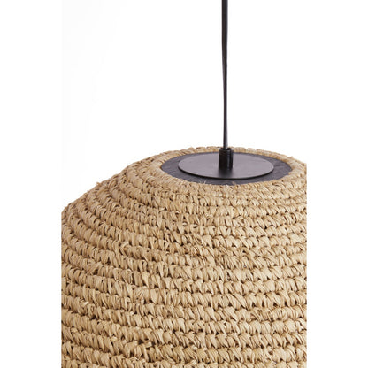 Nancy's Caetano Hanglamp - Verlichting - Naturel - Rotan - ± 45 x 55 cm