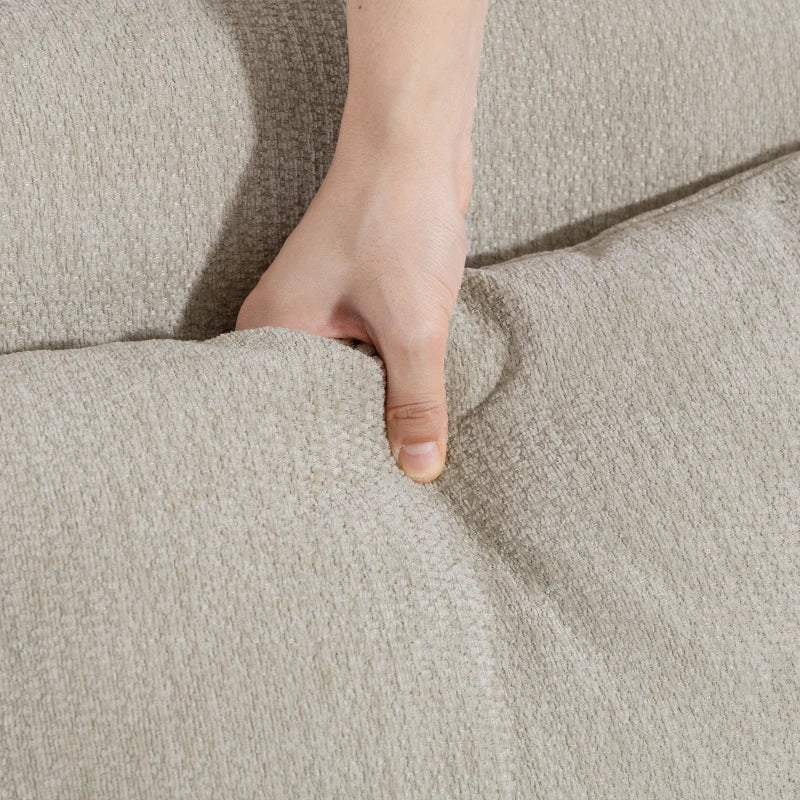 Nancy's Sequals 2-Zitsbank - Woonkamerbank - Tweezitsbank - Bank - Beige - Chenille - ± 115 x 65 x 80 cm