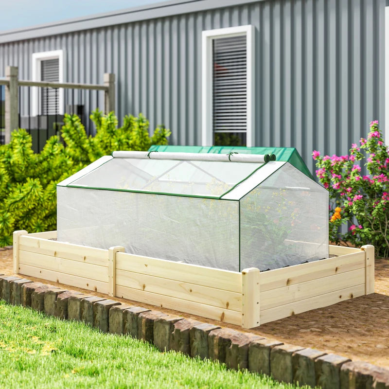 Nancy's Platania Kweekkas - Tuinkas - Plantenkas - Foliekas - Wit - 180 x 90 x 70 cm