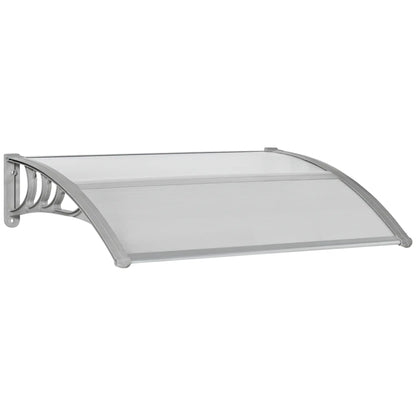 Nancy's Paranhos Voordeurluifel - Voordeur Afdakje - Luifel - Zilver - ± 100 x 75 x 25 cm
