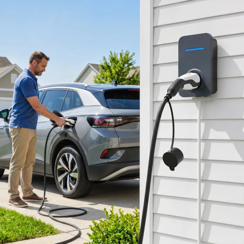 Nancy's Tartano Type 2 EV-laadkabel, 11 kW, 16 A, Mode 3, 3-fasig, 5 m – Verlengkabel voor elektrische auto’s en plug-in-hybrides