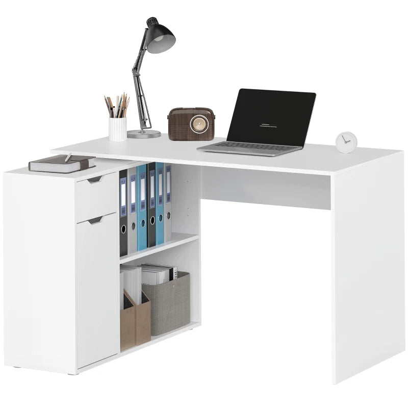 Nancy's Missanello Hoekbureau - Bureau Hoek - Computertafel - Wit -120 x 95 x 75 cm