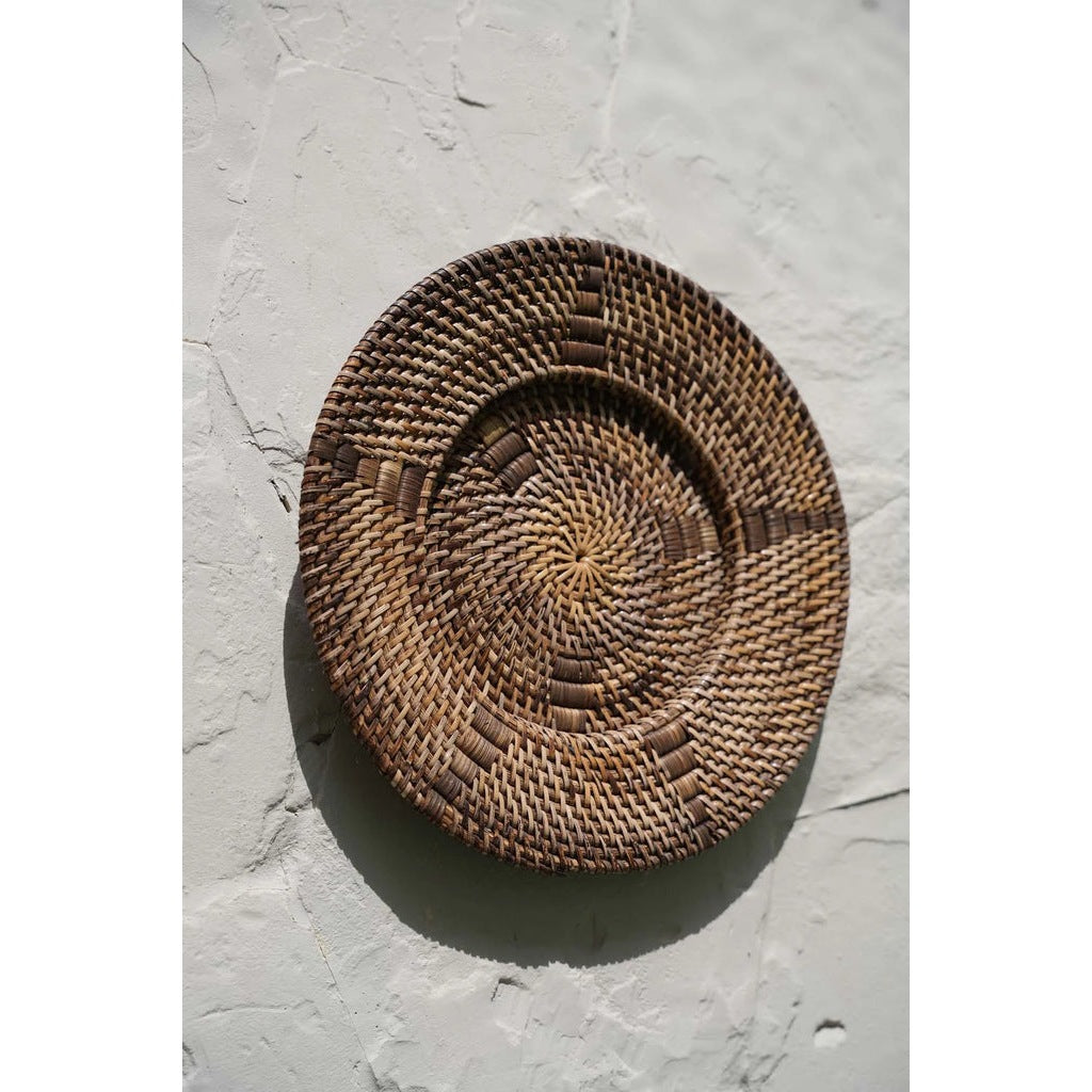 Bazar Bizar Jasmine Plaat - Bruin - Rotan - Ø 30 cm