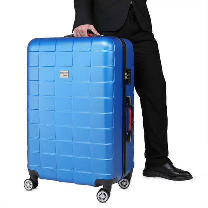 Nancy's Union Grove Koffer - Reiskoffer - Hardcase - Extra Riemen - Met TSA-Cijferslot - Blauw - ± 75 x 50 x 30 cm