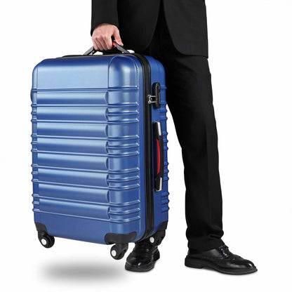 Nancy's Rockton Travel Suitcase Set - 4-piece - Hard Case - Extra Straps - Practical Net Pocket - ABS