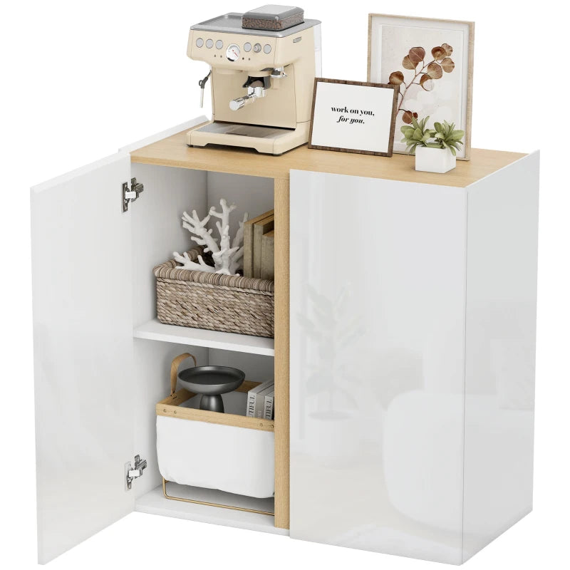 Nancy's Meltina Commode - Opbergkast - Wit / Hout - 80 x 40 x 80 cm