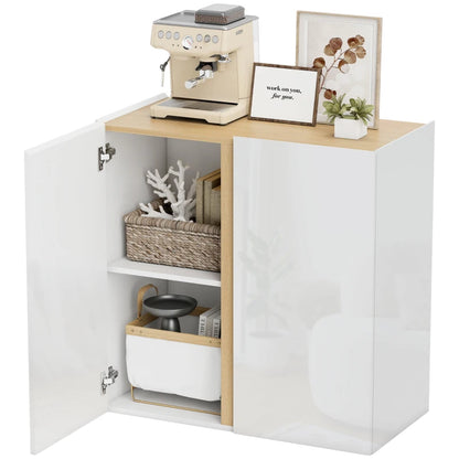 Nancy's Meltina Commode - Opbergkast - Wit / Hout - 80 x 40 x 80 cm