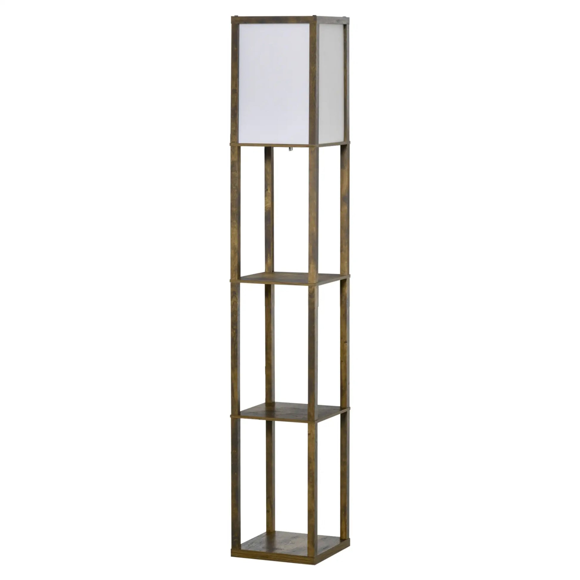 Nancy's Diano Vloerlamp - Staande Lamp - Bruin / Wit