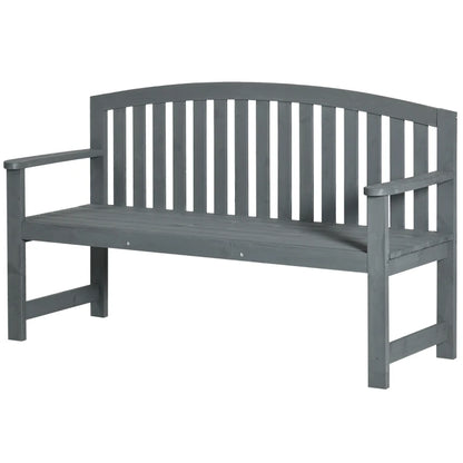 Nancy's Revo Tuinbank - Parkbank - Balkonbank - Houten Bankje - Grijs - Dennenhout - ± 145 x 50 x 85 cm