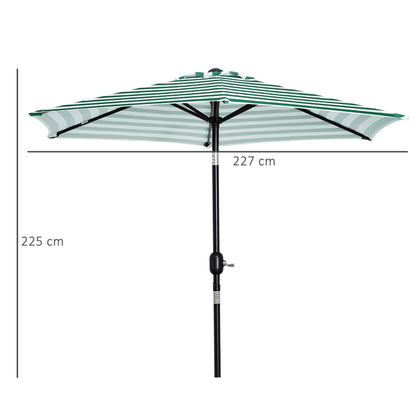Nancy's White Rock Parasol Garden parasol - Green - ± Ø 230 cm