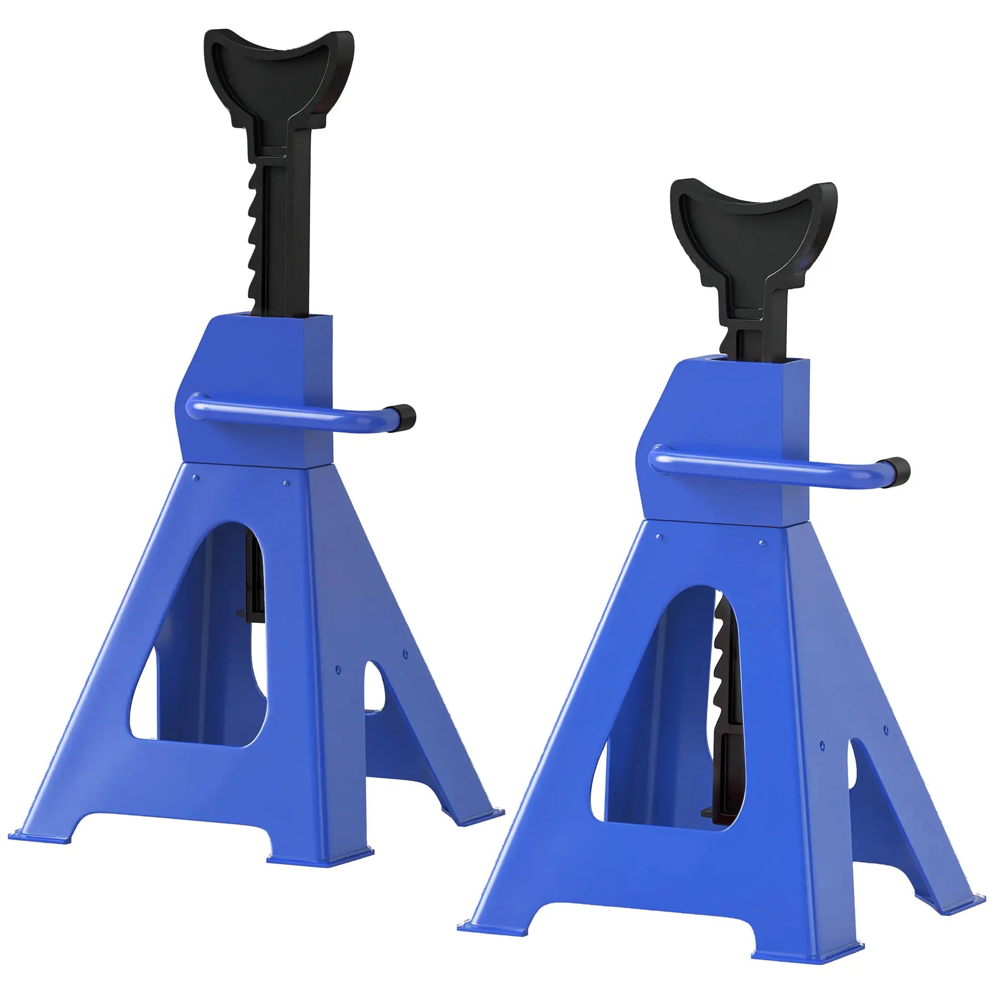 Nancy's Furnari Set van 2 Krikken - Kriksteunen - In Hoogte Verstelbaar - Blauw / Zwart