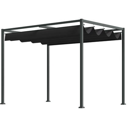 Nancy's Strove Pergola - Tuinpaviljoen - Zonwering - UV-Bestendig Zonnedak - Zwart - ± 300 x 215 x 220 cm