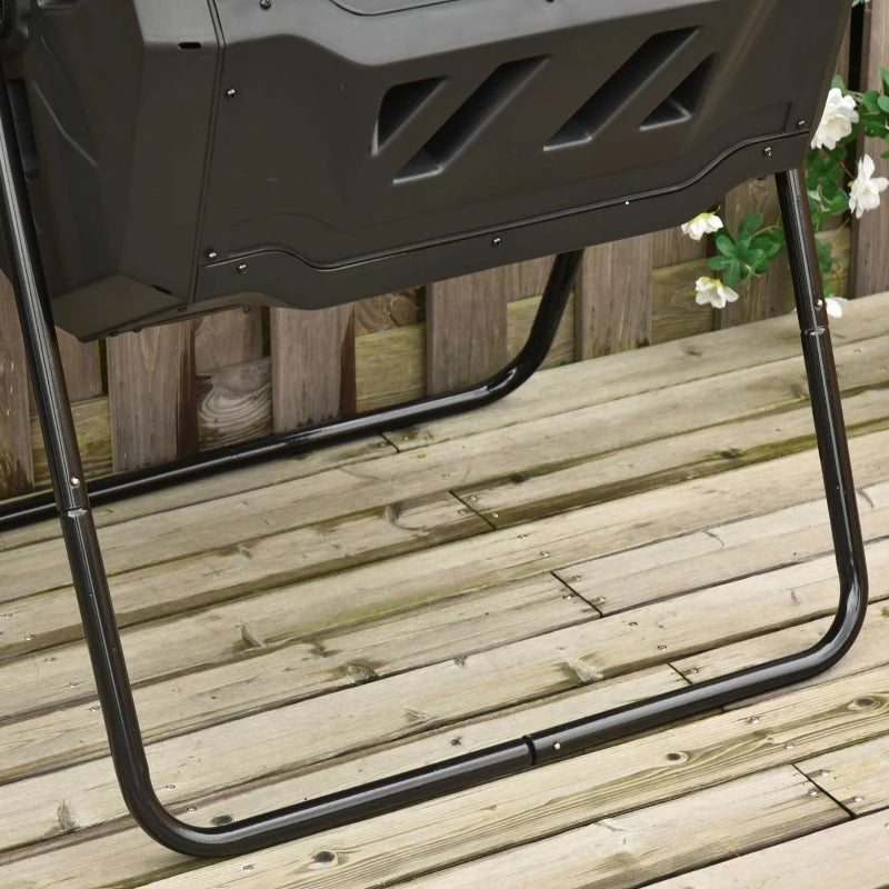 Nancy's Ranco Composter - Compostbak - Composteerder - Zwart - ± 70 x 65 x 95cm