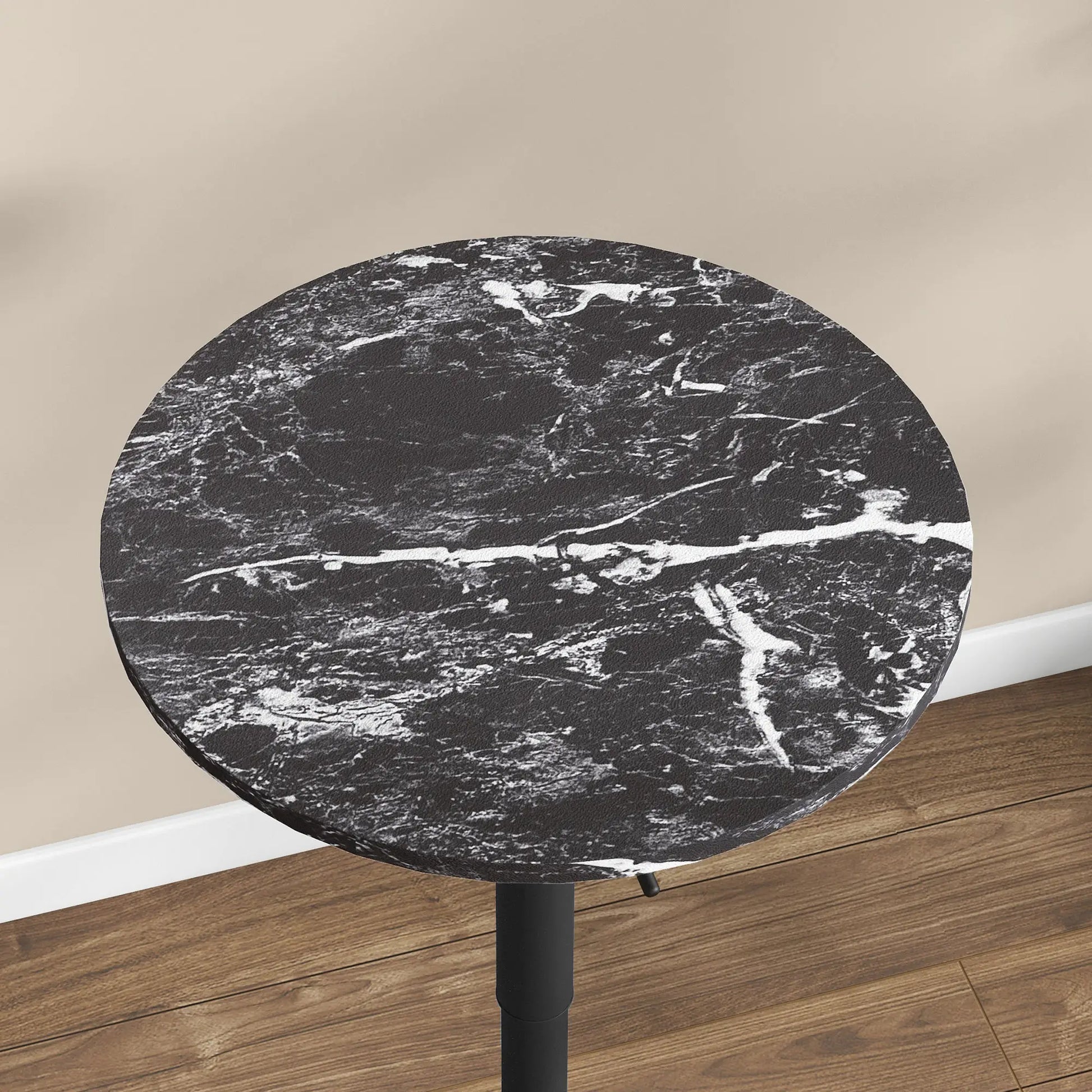 Nancy's Escarigo Bartafel - Staan tafel - Hoge tafel - In Hoogte Verstelbaar - Zwart - Marmerlook