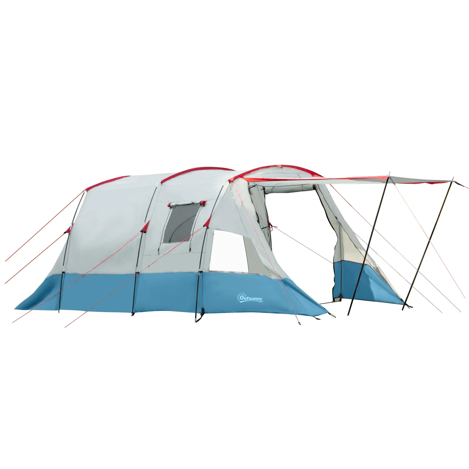 Nancy's Concesio Kampeertent - Camping Tent - Voor 6-8 personen - Blauw - 510 x 240 x 180 cm