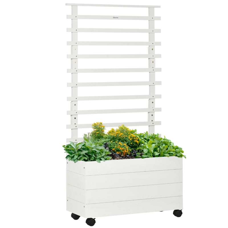 Nancy's Marbilla Plantenbak - Verhoogd Bloembed - Tuinbed - Bloembak - Dennenhout - ± 75 x 30 x 155 cm