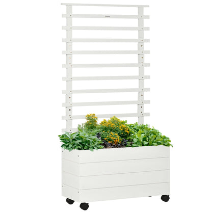 Nancy's Marbilla Plantenbak - Verhoogd Bloembed - Tuinbed - Bloembak - Dennenhout - ± 75 x 30 x 155 cm