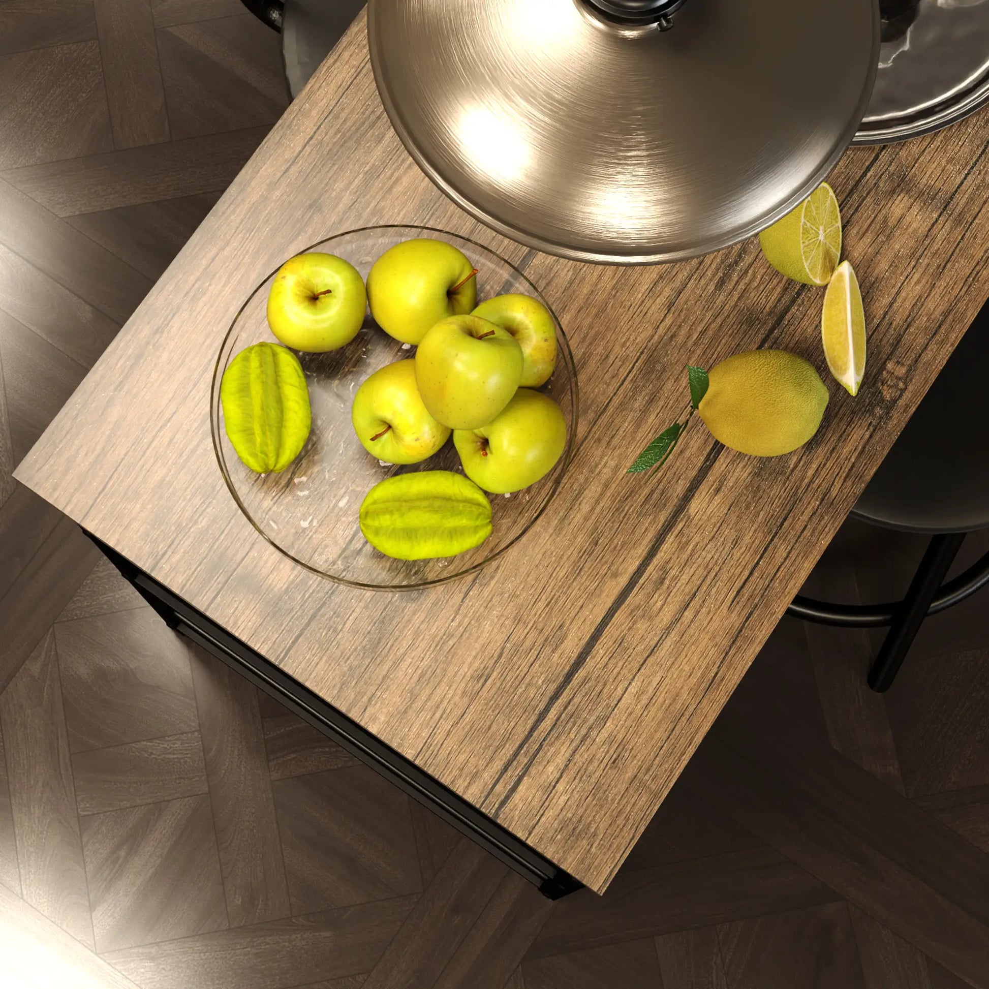 Nancy's Capurso Bartafel Set - 3-Delige Bar Set - Eiken