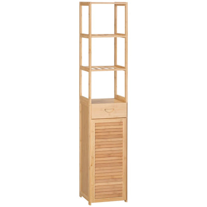 Nancy's Gralheira Badkamerkast - Badkamermeubel - Bamboe - ± 30 x 30 x 160 cm 