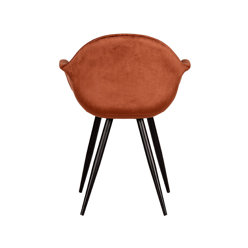 LABEL51 Eetkamerstoel Forli - Set van 2 - Fluweel - Stoel - Eetkamerstoelen - Rust - 60 x 83 x 58 cm