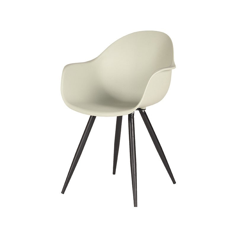LABEL51 Eetkamerstoel Luca - Set van 2 - Eetkamer - Industrieel - Stoel - Eetkamerstoelen - Kunststof - Breeze - 58 x 54 x 85 cm