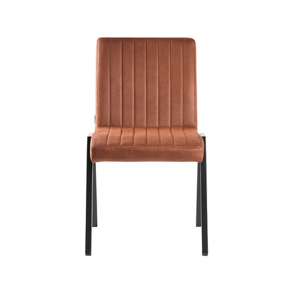 LABEL51 Eetkamerstoel Matz - Cognac - Microfiber