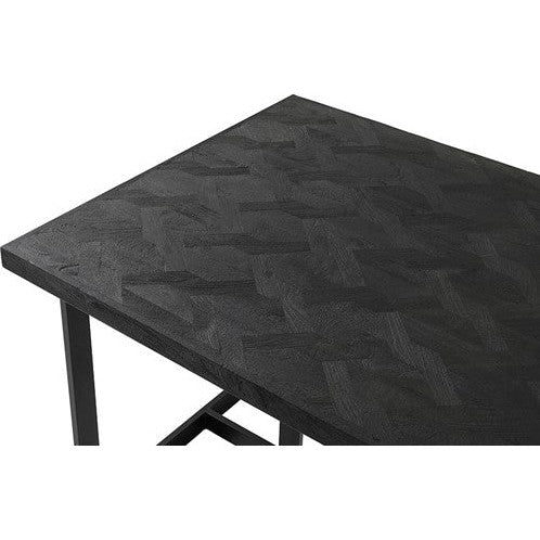 Nancy's Souto Eetkamertafel - Eettafel - Keukentafel - Zwart - Mangohout - 220 x 100 x 78 cm