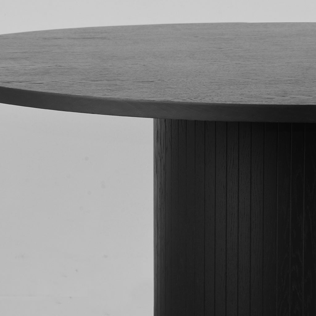 LABEL51 Eettafel Oliva - Zwart Eiken - 130x130x75 cm